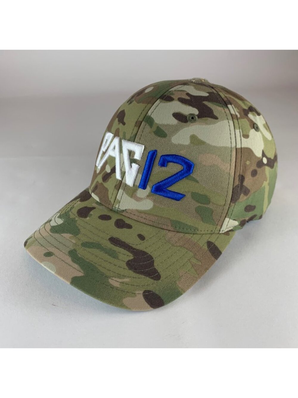 Pac 12 NCAA Green Camo Richardson Stretch Fitted Hat Mens L/XL